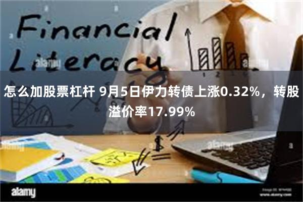 怎么加股票杠杆 9月5日伊力转债上涨0.32%，转股溢价率17.99%