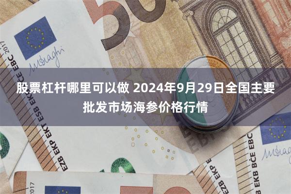 股票杠杆哪里可以做 2024年9月29日全国主要批发市场海参价格行情